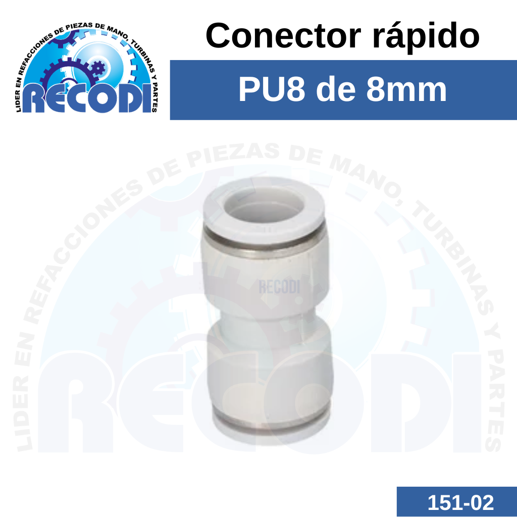 Conector rápido PU8