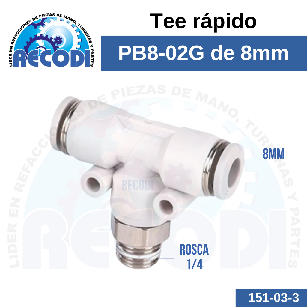 Tee rápida PB8-02G