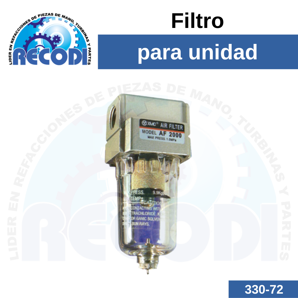 Filtro p/ unidad
