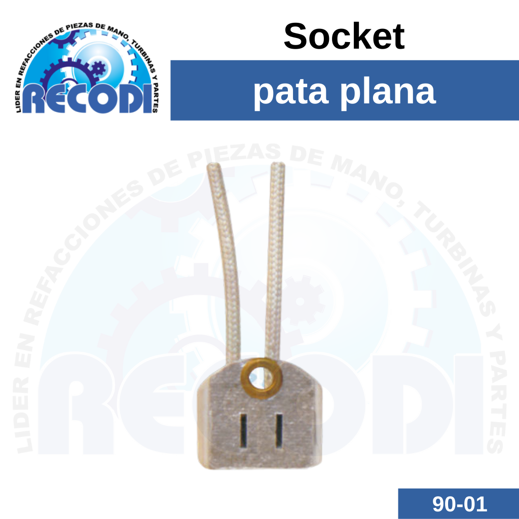 Socket pata plana