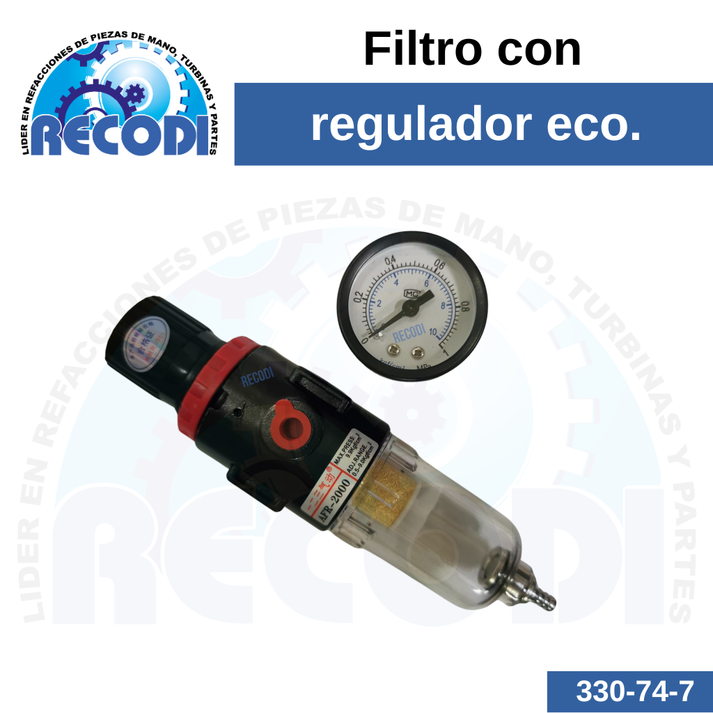 Filtro c/ regulador y manómetro