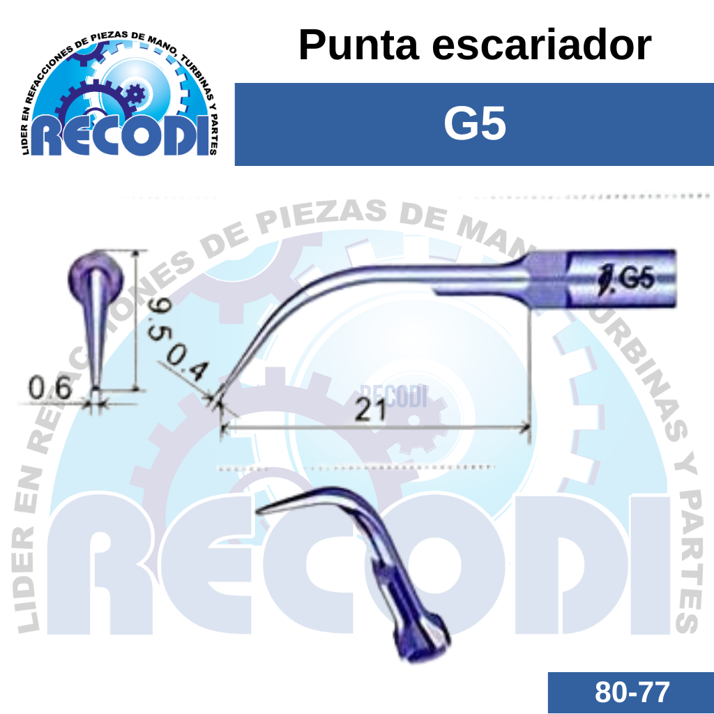 Punta escariador G5