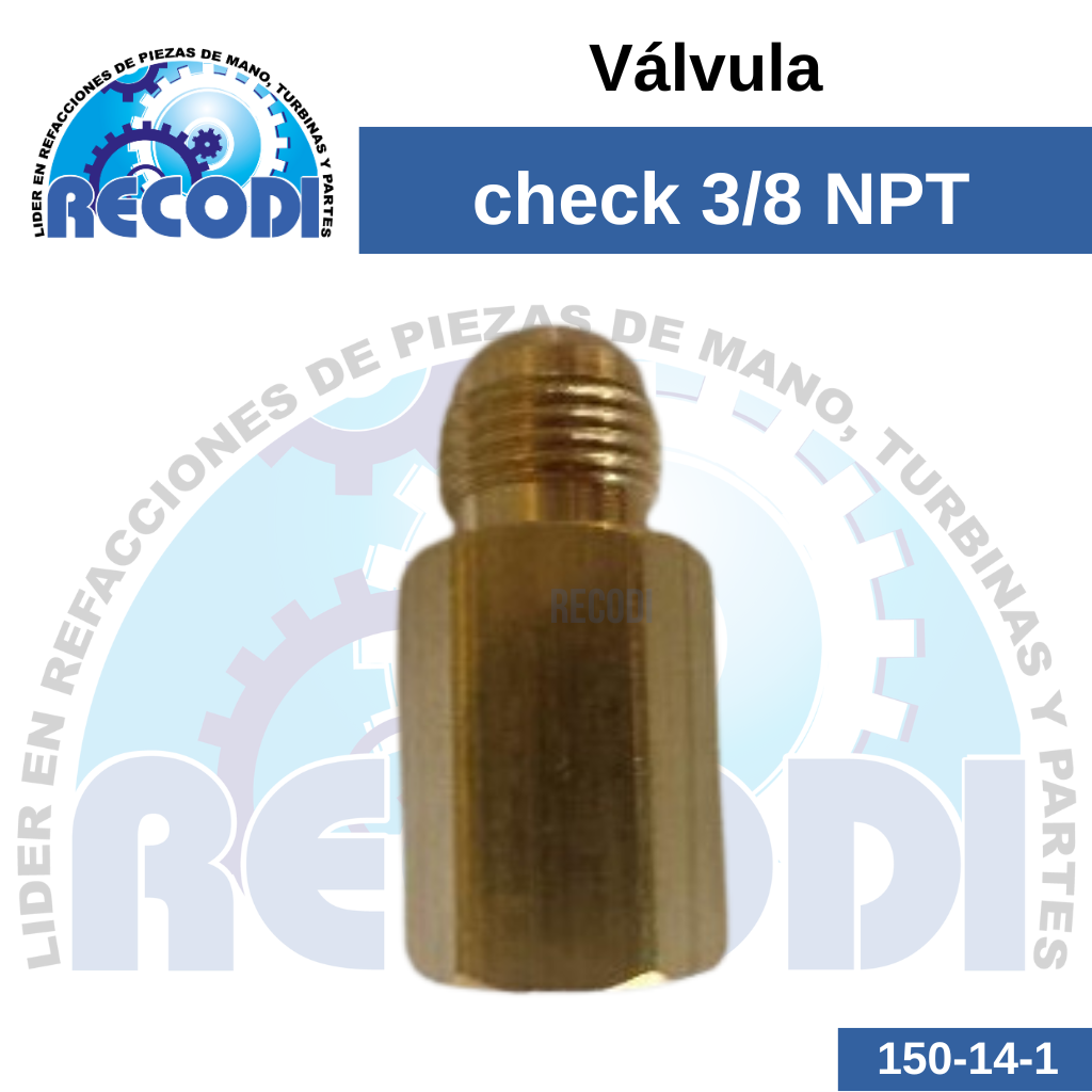 Válvula check 3/8