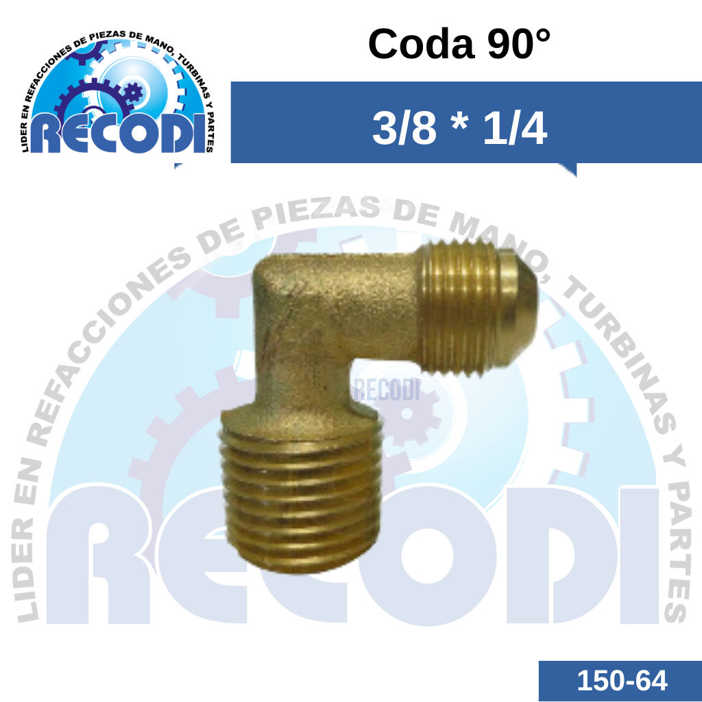 Codo 90 3/8 x 1/4