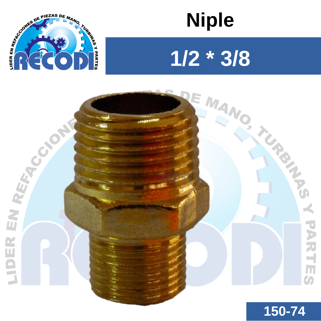 Niple Macho 1/2 x 3/8