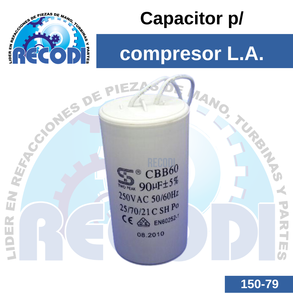 Capacitor compresor L.A.