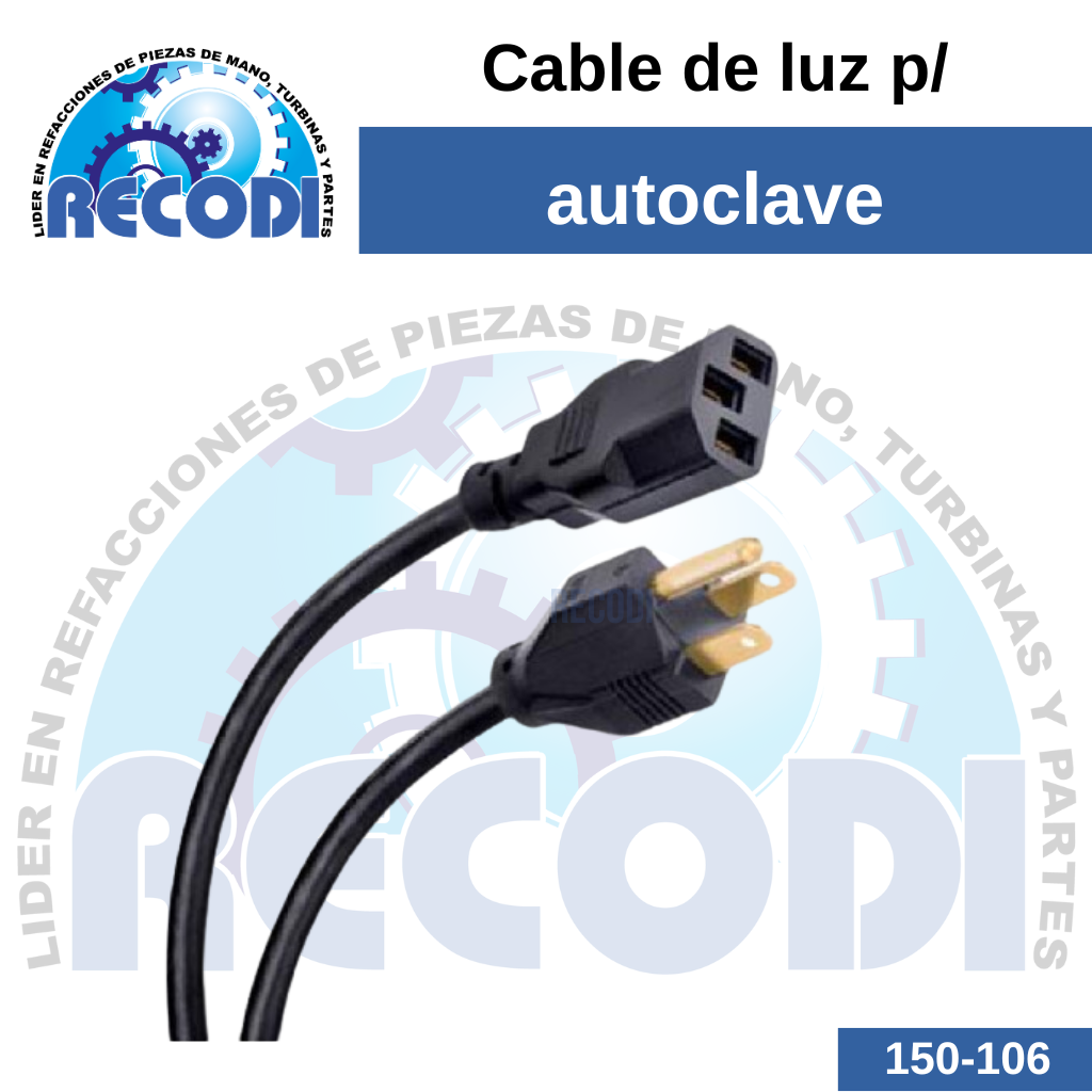 Cable de luz autoclave