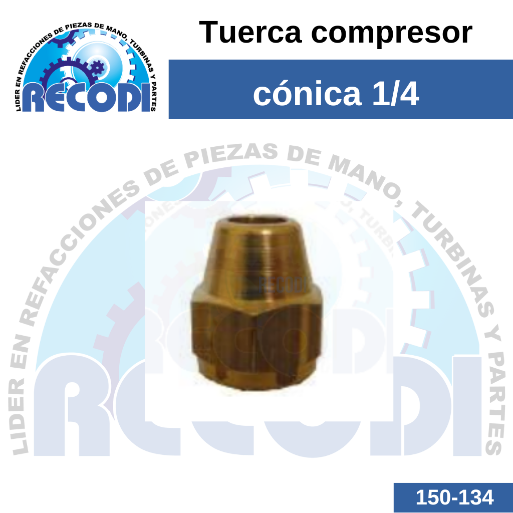 Tuerca cónica 1/8
