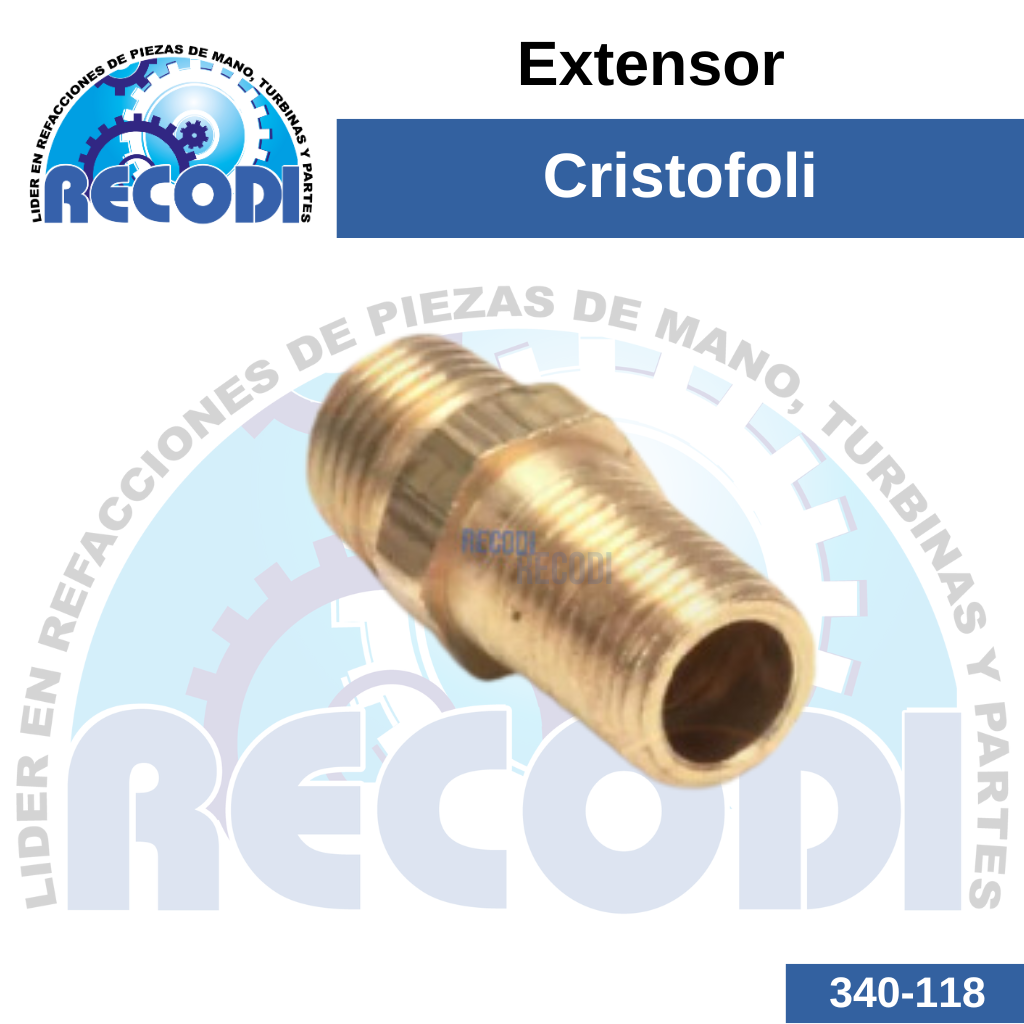 Conector extensor