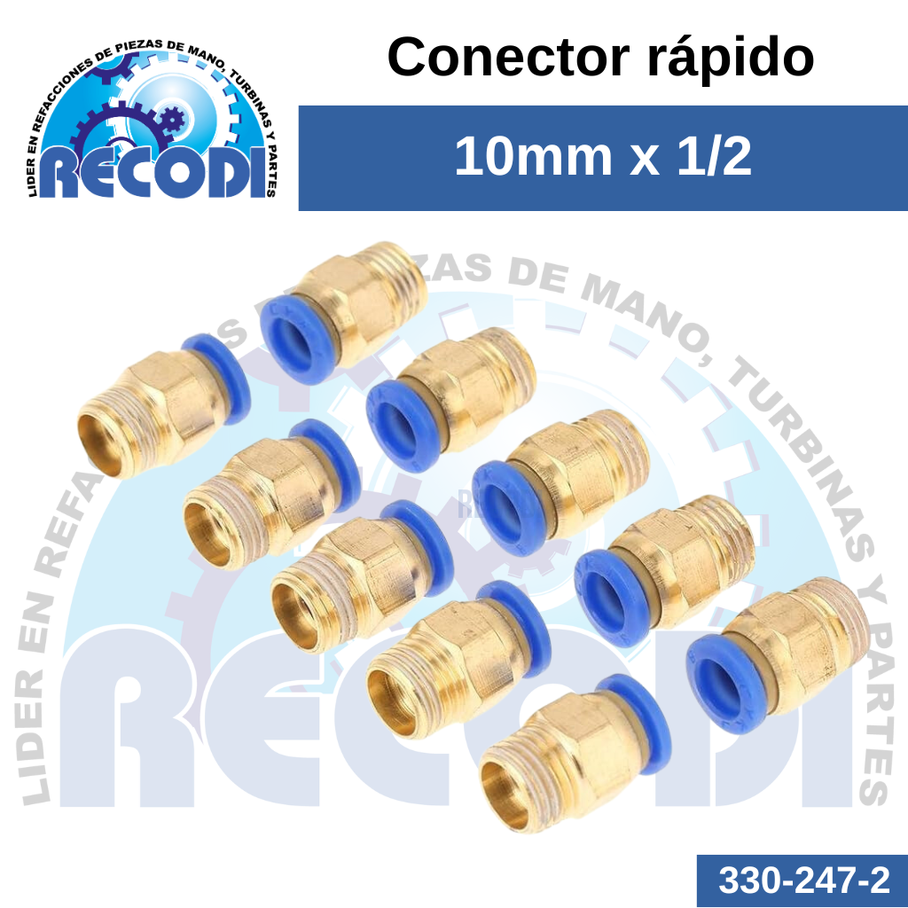 Conector rápido 10x1/2