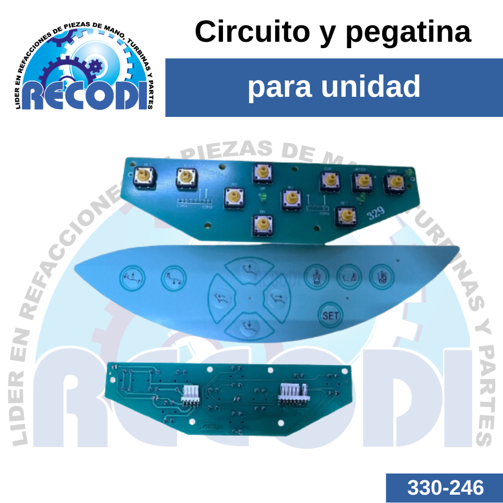 Circuito panel de control