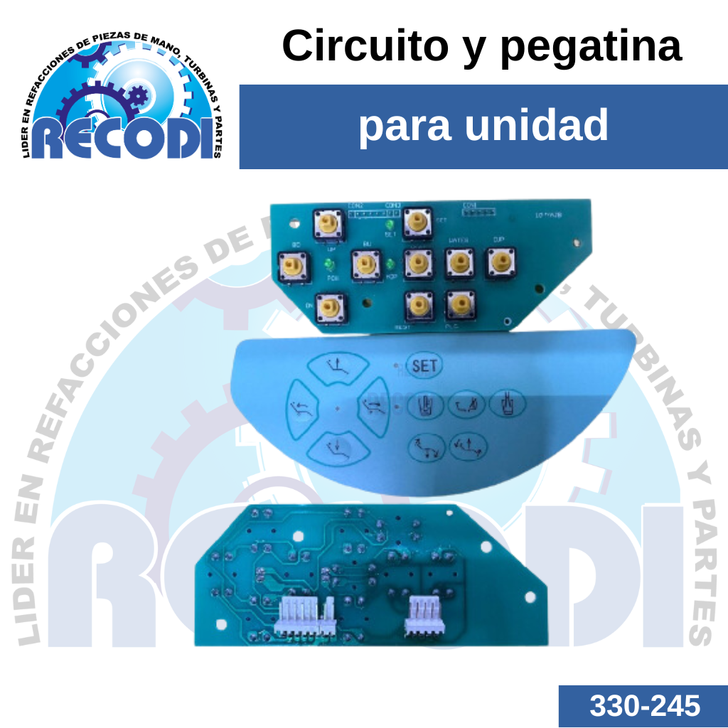 Circuito panel de control