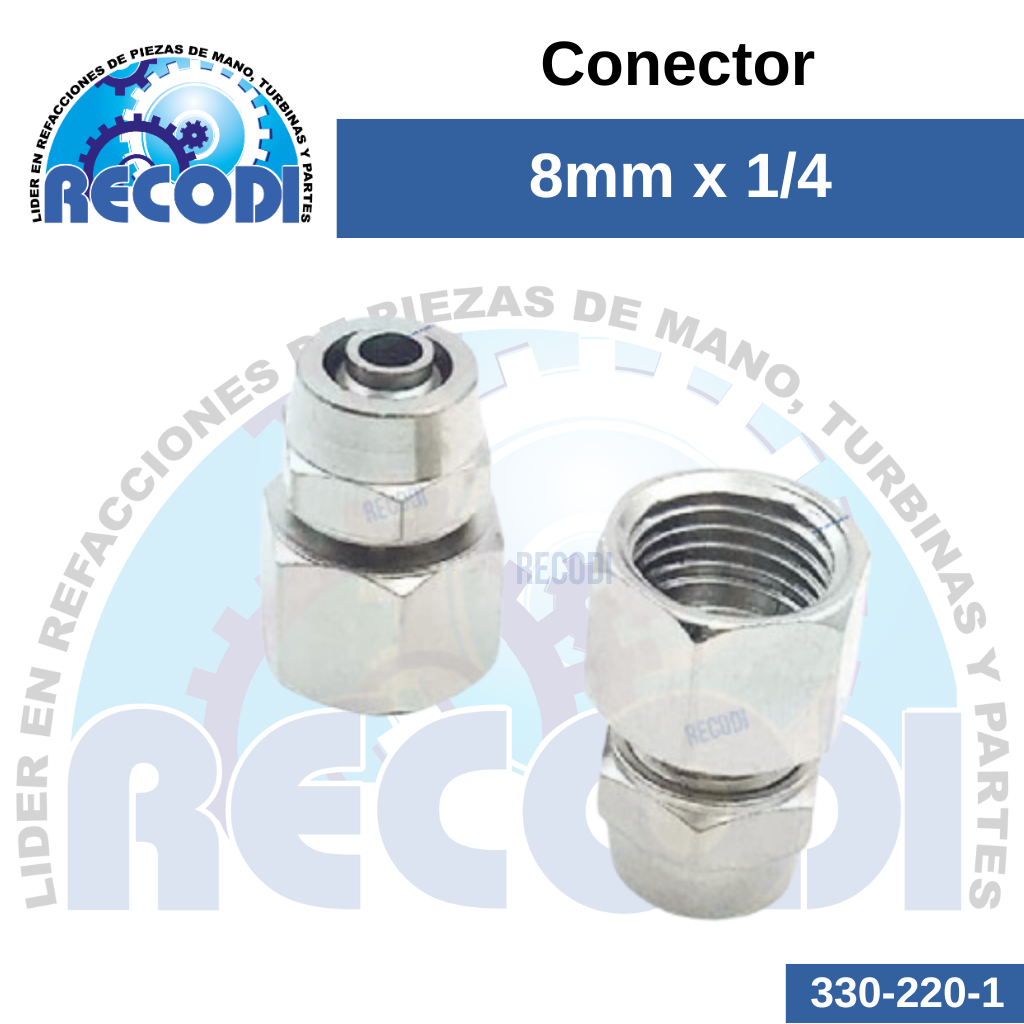 Conector 8x1/4