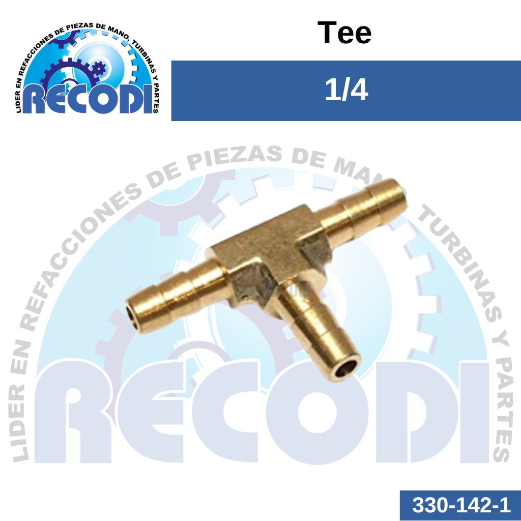 Tee compresor 1/4