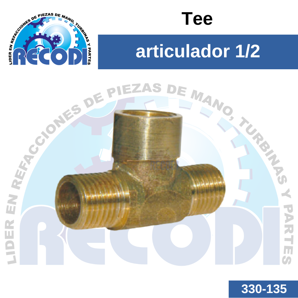Tee articulador 1/2