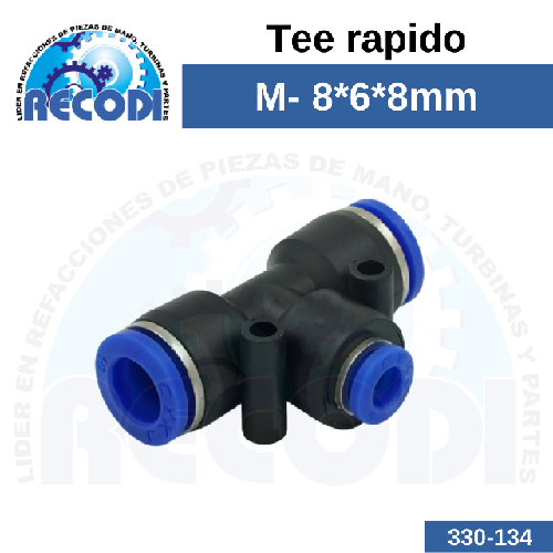 Tee rápido 8-8-6mm