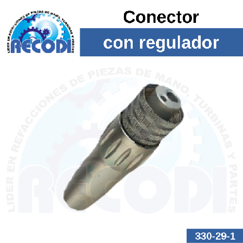 Conector con regulador