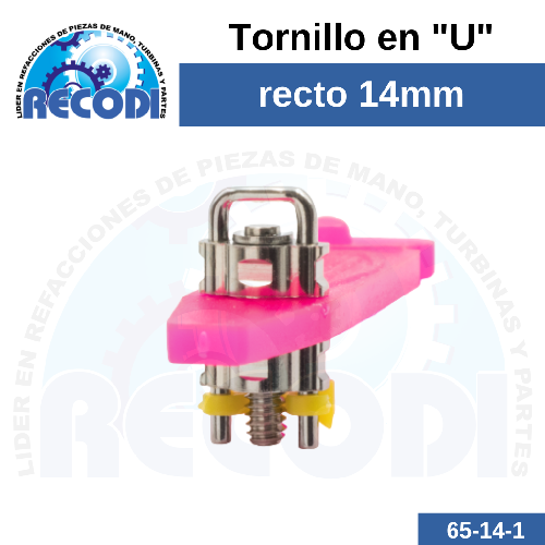 Tornillo en U recto 14mm