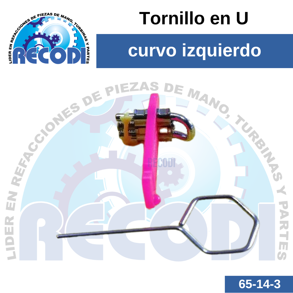 Tornillo U curvo izquierdo