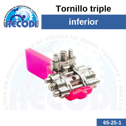 Tornillo triple inferior