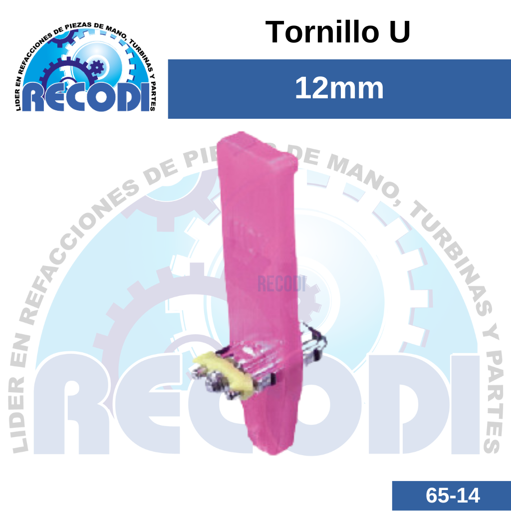 Tornillo U recto 12mm