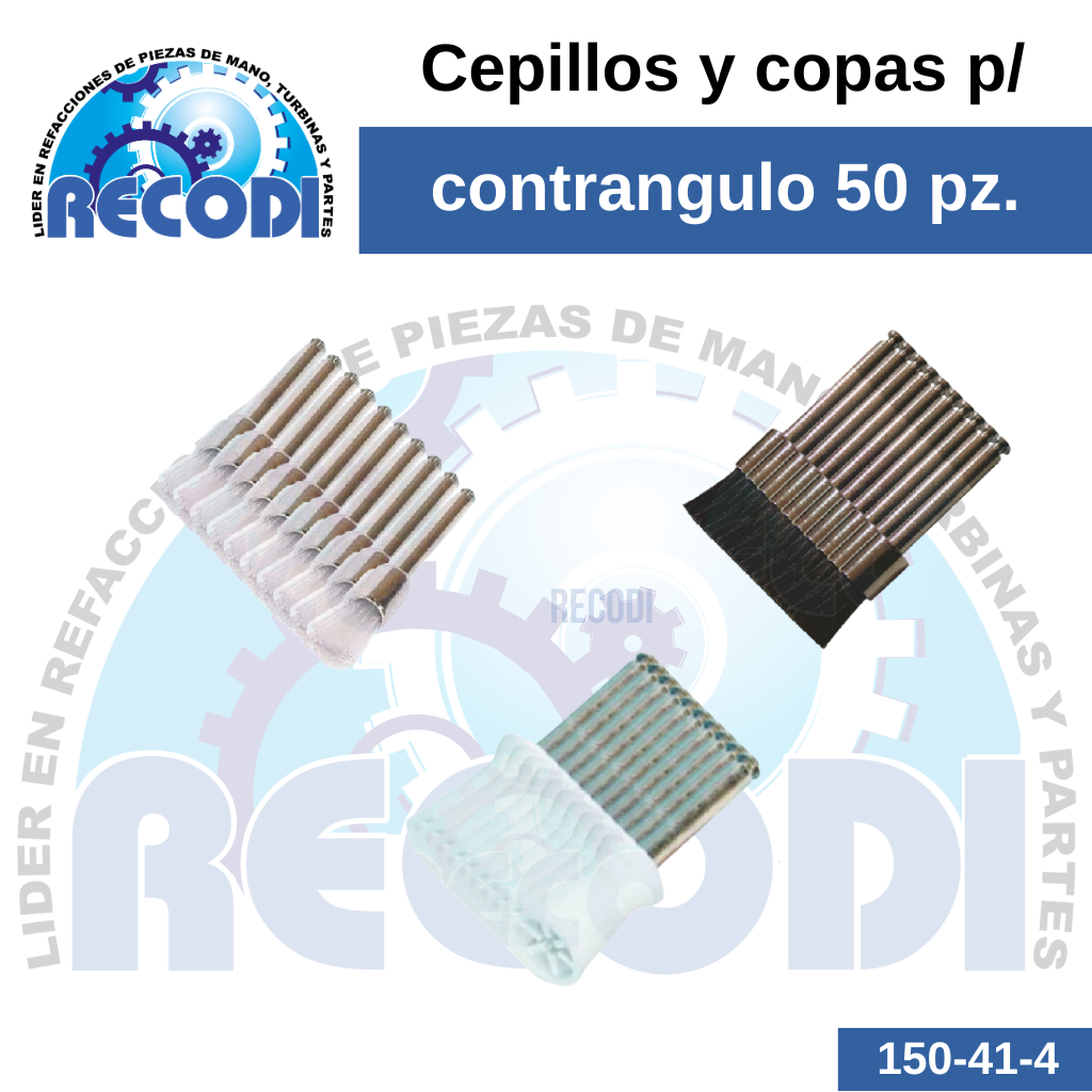 Kit surtido de cepillos y copa con 50pz.