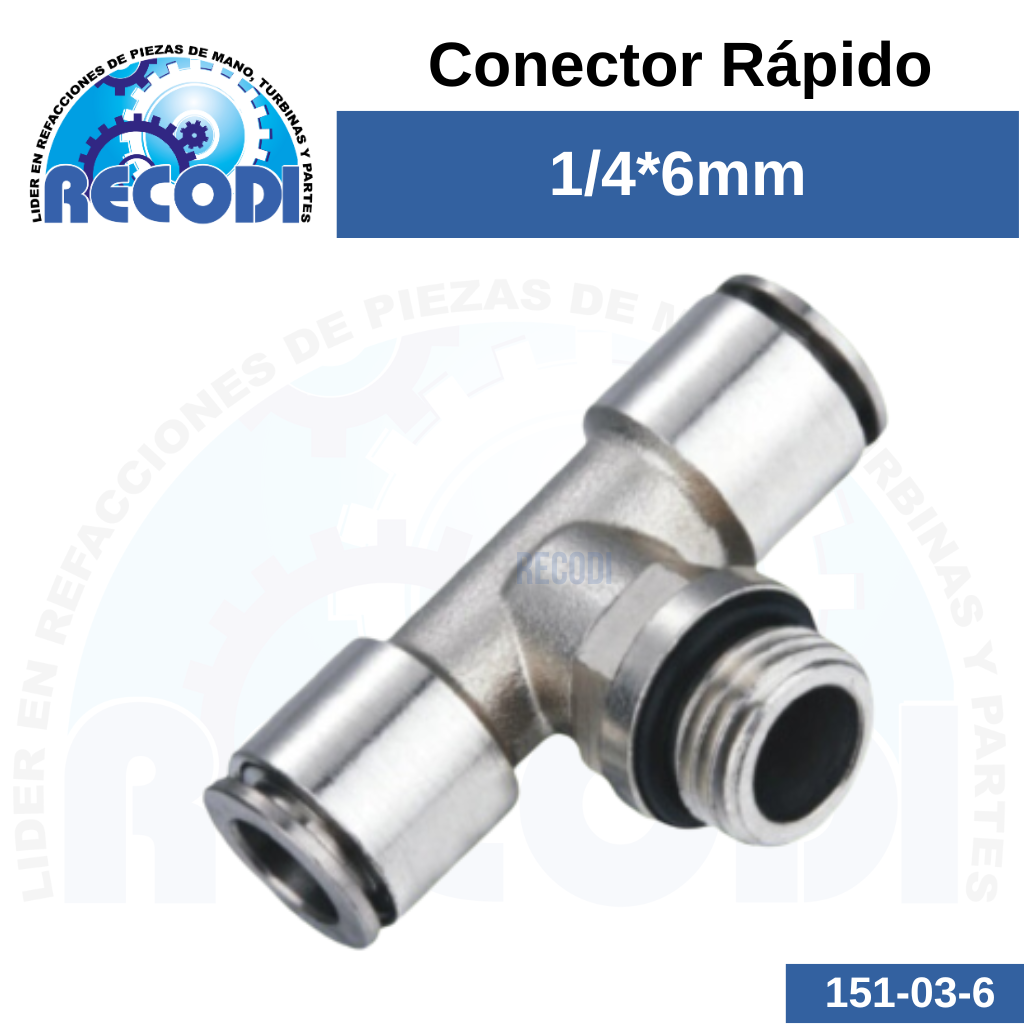 Tee rápida TPD6-1/4G