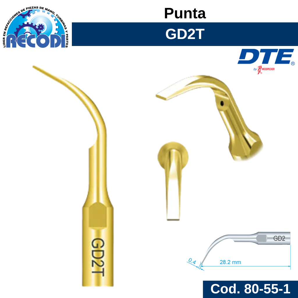 Punta escariador GD2T