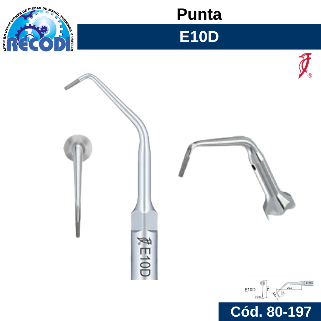 Punta escariador E10D