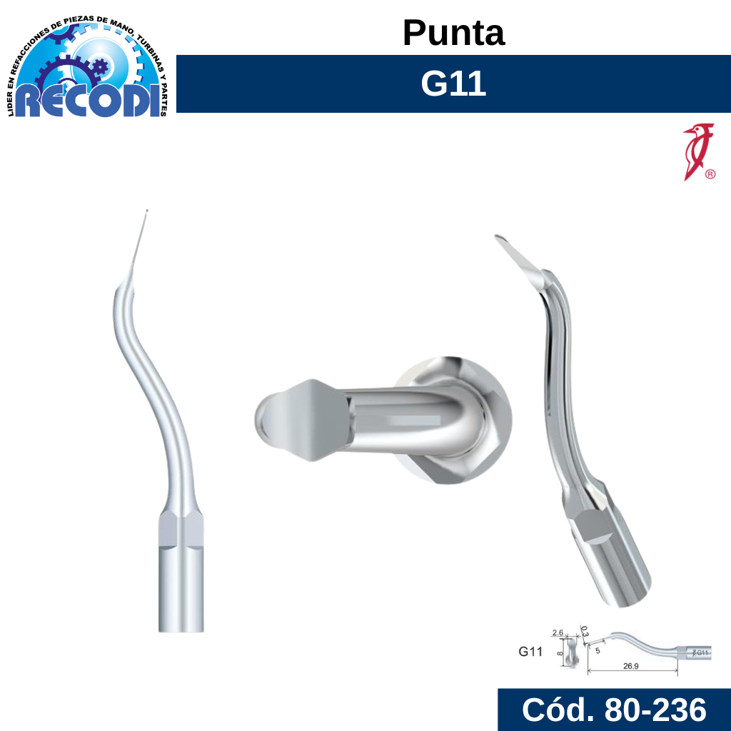 Punta escariador G11