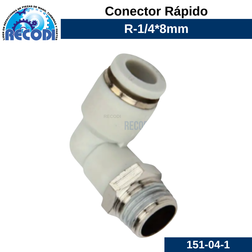 Codo rápido R-1/4 M-8mm