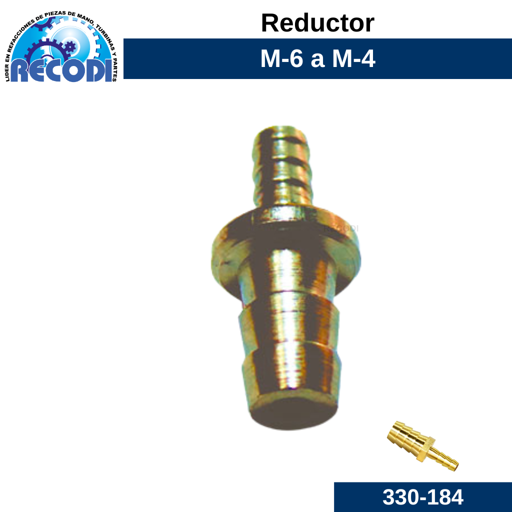 Reductor metálica 6mm-4mm