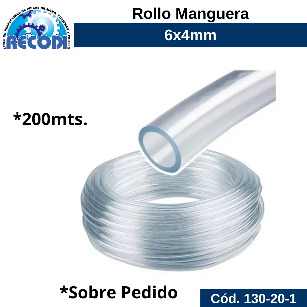 Rollo manguera 6*4mm