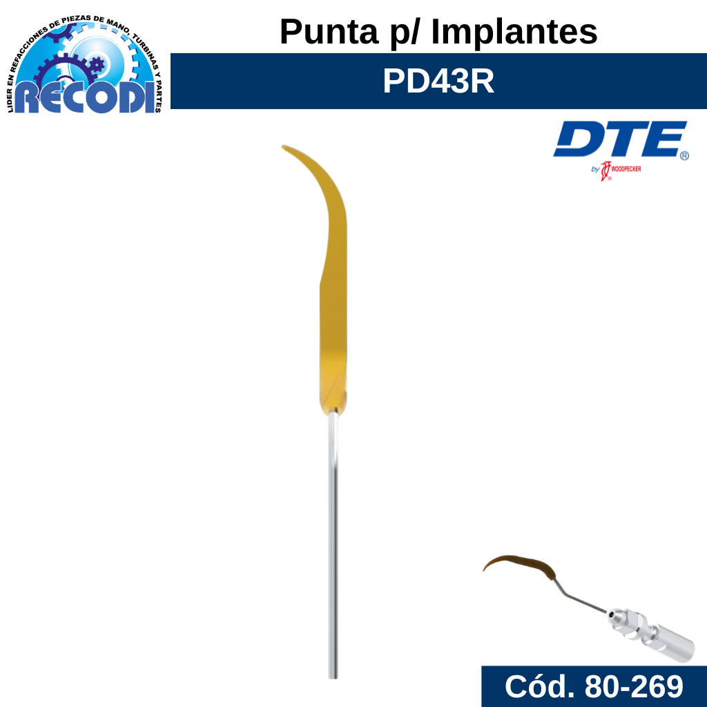 Punta Implantes PD43R