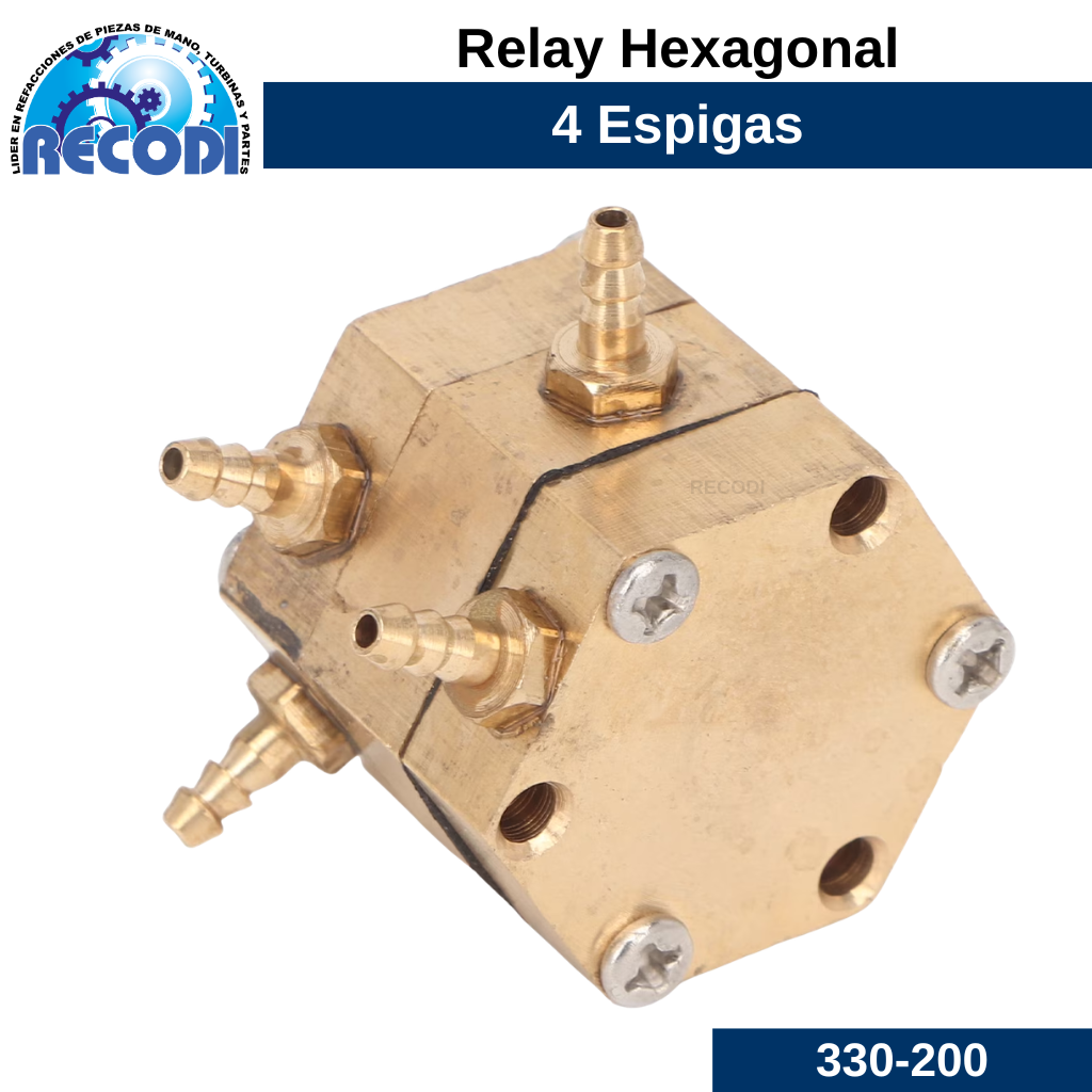 Relay hexagonal 4 espigas
