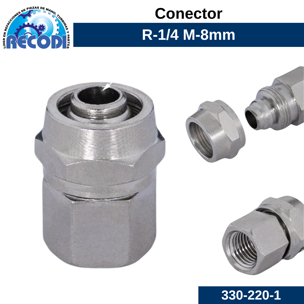 Conector 8x1/4