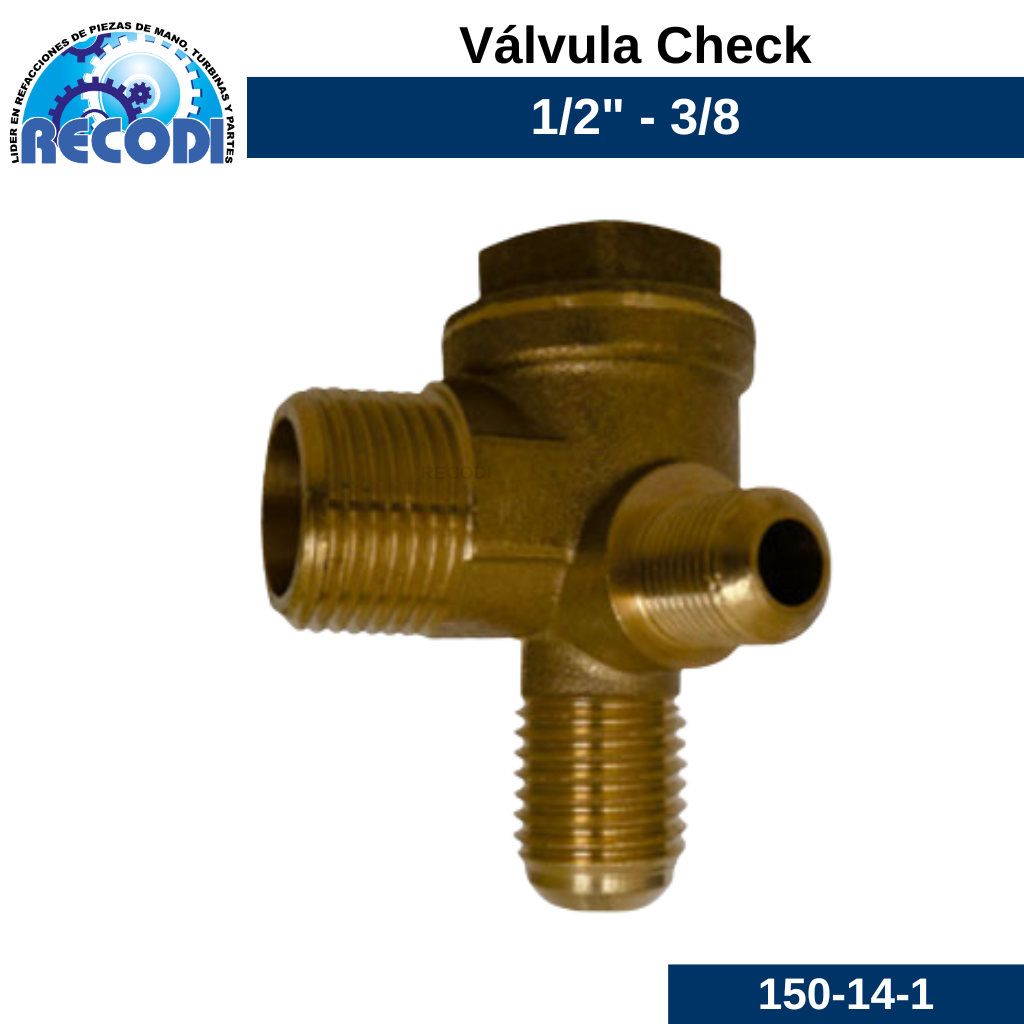 Válvula check 3/8